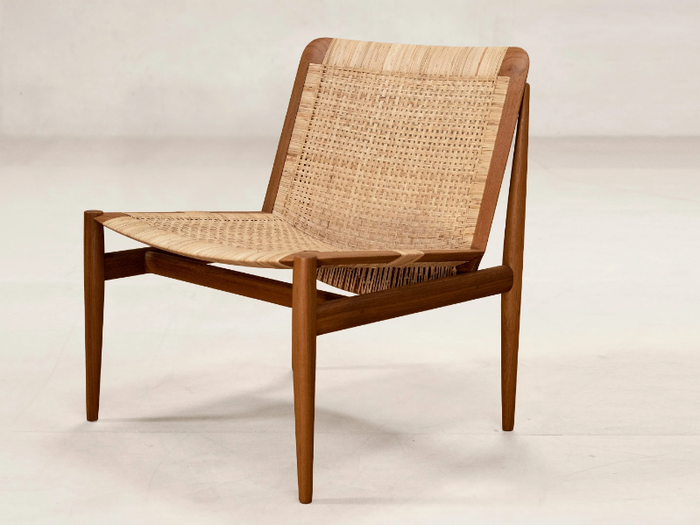 TANGĀLI - Armchair in teak and cane _ Phantom Hands